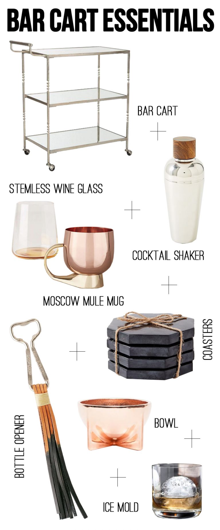 bar cart essentials Amber Interiors